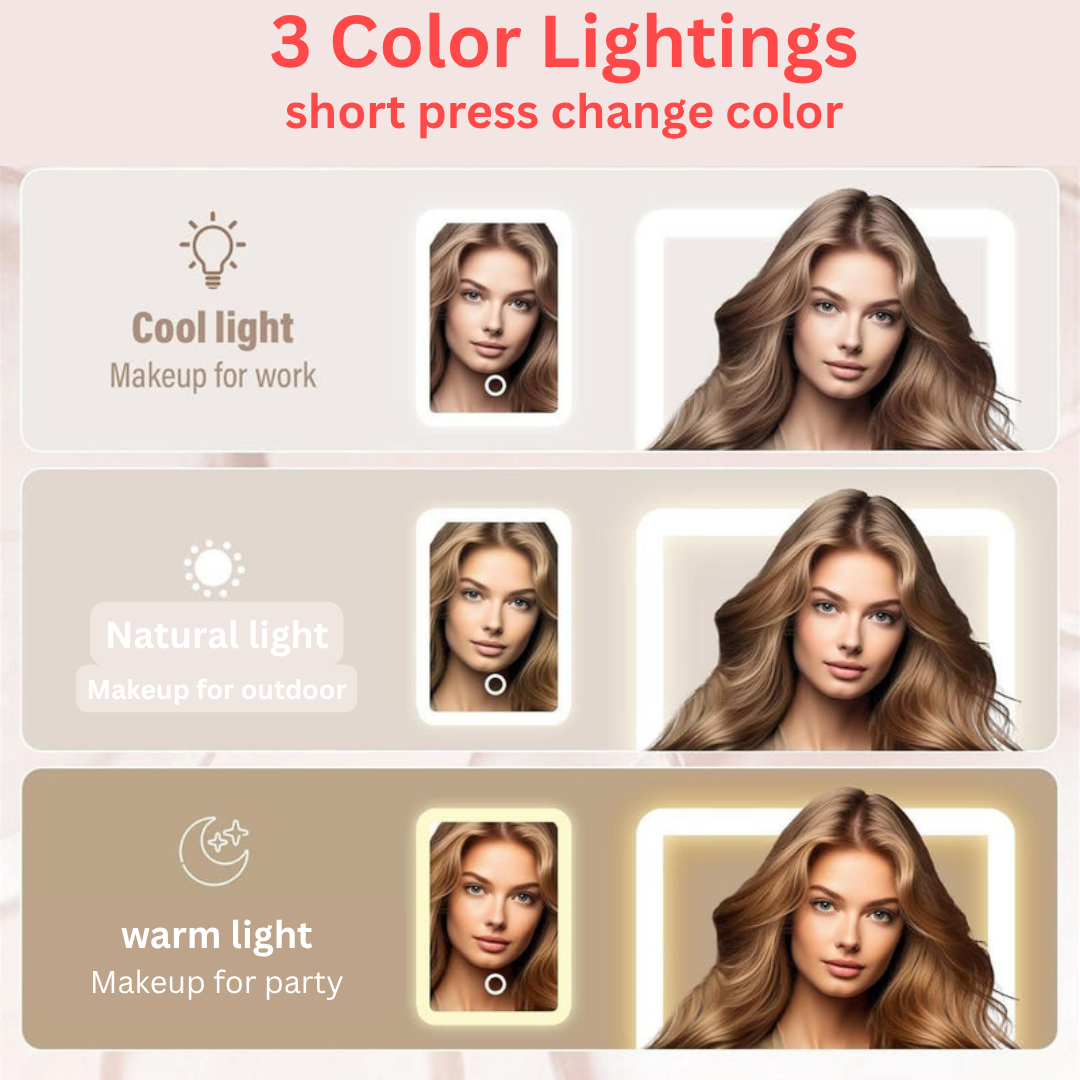 Makeup Vanity Box with LED Mirror 2