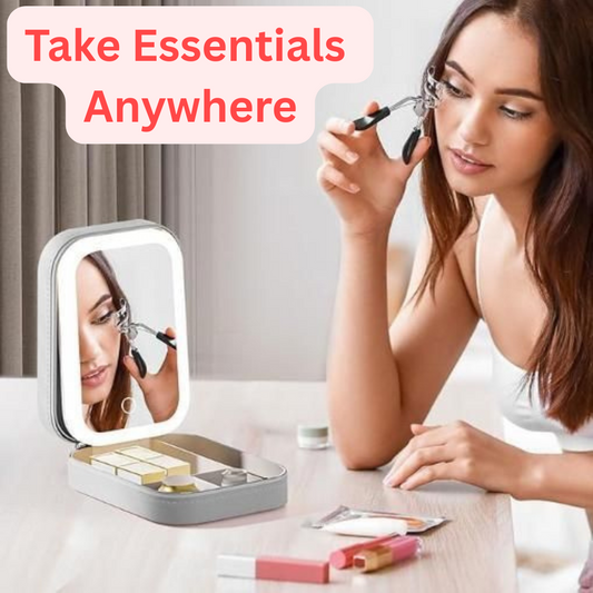 Makeup Vanity Box with LED Mirror 2